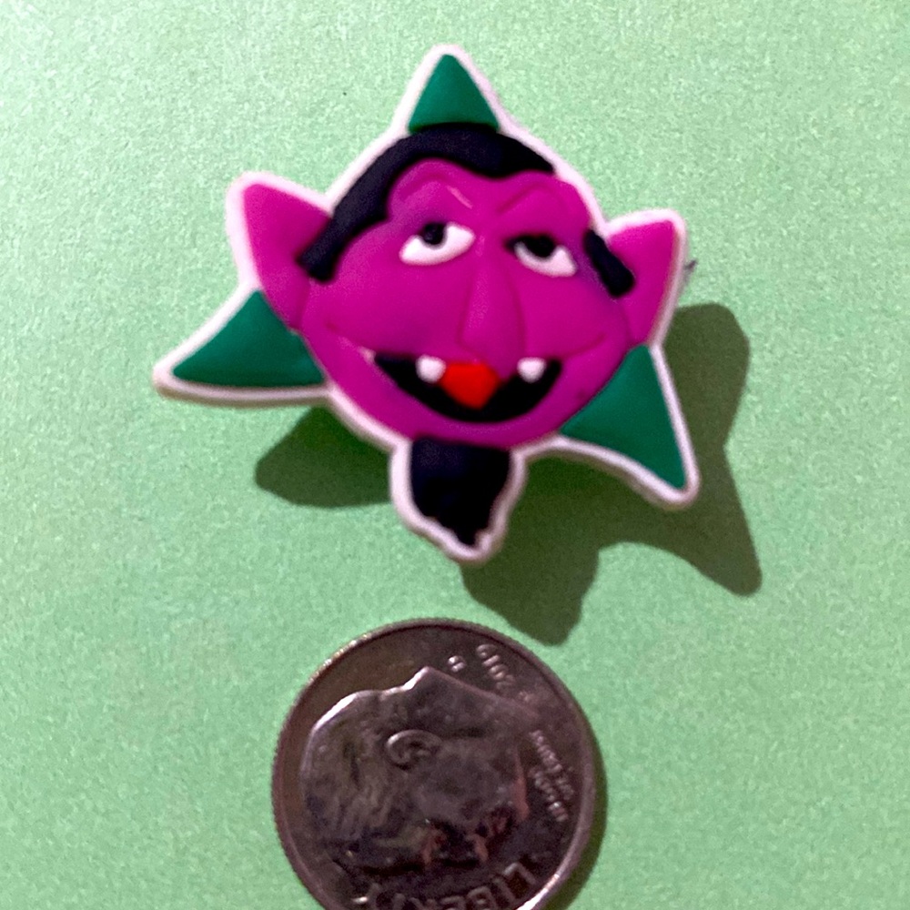 (10 for $15) The Count Sesame Street Croc Shoe Charms